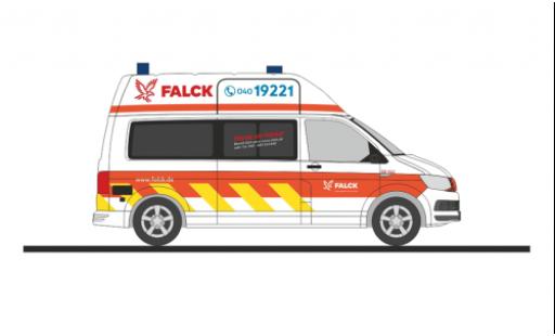Diecast model cars Volkswagen T6 1/87 Rietze Falck services de secours Hamburg Volkswagen T6 1/87 Rietze Falck services de secours Hamburg diecast model cars