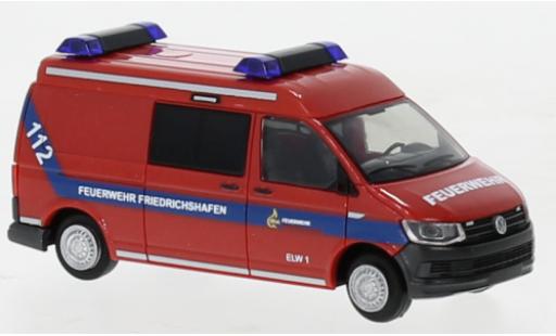 Diecast model cars Volkswagen T6 1/87 Rietze pompiers Friedrichshafen Volkswagen T6 1/87 Rietze pompiers Friedrichshafen diecast model cars
