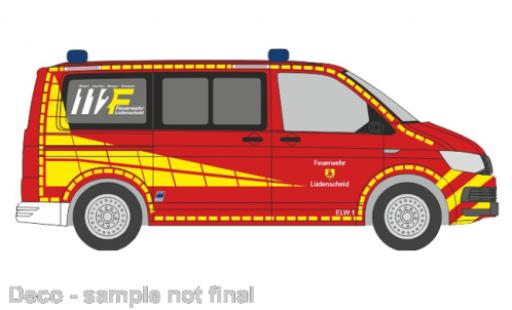 Diecast model cars Volkswagen T6 1/87 Rietze pompiers Lüdenscheid Volkswagen T6 1/87 Rietze pompiers Lüdenscheid diecast model cars