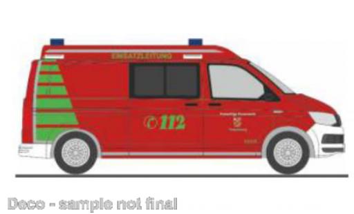 Diecast model cars Volkswagen T6 1/87 Rietze pompiers Petersberg Volkswagen T6 1/87 Rietze pompiers Petersberg diecast model cars