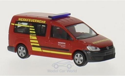 Diecast model cars Volkswagen Caddy 1/87 Rietze Maxi Werkfeuerwehr Siemens Erlangen Volkswagen Caddy 1/87 Rietze Maxi Werkfeuerwehr Siemens Erlangen diecast model cars