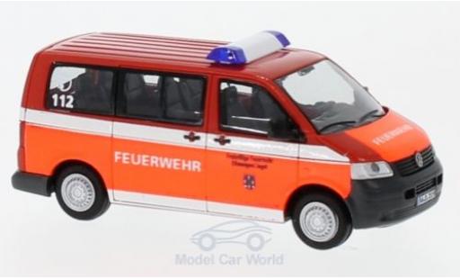 Diecast model cars Volkswagen T5 1/87 Rietze Feuerwehr Ellwangen 2003 Volkswagen T5 1/87 Rietze Feuerwehr Ellwangen 2003 diecast model cars