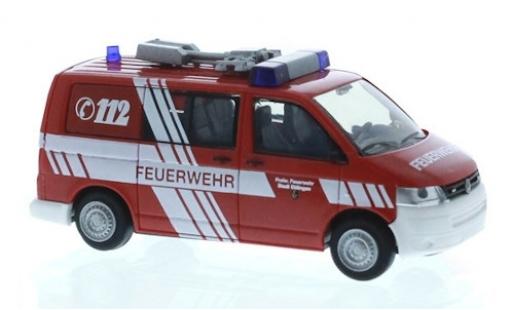 Diecast model cars Volkswagen T5 1/87 Rietze Feuerwehr Ettlingen 2010 Volkswagen T5 1/87 Rietze Feuerwehr Ettlingen 2010 diecast model cars