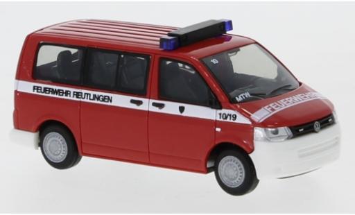 Diecast model cars Volkswagen T5 1/87 Rietze Feuerwehr Reutlingen 2010 Volkswagen T5 1/87 Rietze Feuerwehr Reutlingen 2010 diecast model cars
