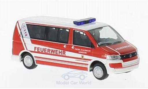 Diecast model cars Volkswagen T5 1/87 Rietze GP LR Feuerwehr Kandern ohne Vitrine Volkswagen T5 1/87 Rietze GP LR Feuerwehr Kandern ohne Vitrine diecast model cars