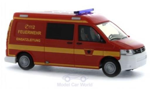 Diecast model cars Volkswagen T5 1/87 Rietze Halbbus Feuerwehr Lübeck Volkswagen T5 1/87 Rietze Halbbus Feuerwehr Lübeck diecast model cars