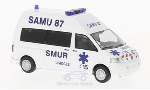 Diecast model cars Volkswagen T5 1/87 Rietze Samu 87 Limoges (FR) Volkswagen T5 1/87 Rietze Samu 87 Limoges (FR) diecast model cars