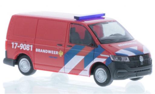 Volkswagen T6 1/87 Rietze .1 Bus Brandweer (NL) diecast model cars