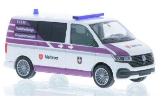 Volkswagen T6 1/87 Rietze .1 Bus Malteser Wilhelmshaven diecast model cars