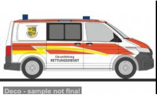 Volkswagen T6 1/87 Rietze .1 Einsatzleitung Rettungsdienst Saalfeld - Rudolstadt 1:87 diecast model cars