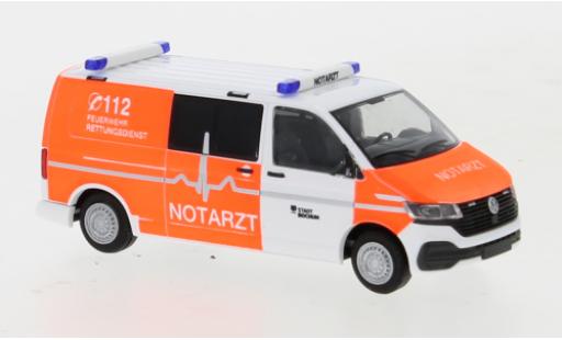 Volkswagen T6 1/87 Rietze .1 Feuerwehr Bochum Notarzt plus long empattement diecast model cars