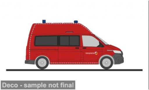 Volkswagen T6 1/87 Rietze .1 FW Greifswald Gefahrguteinheit Nord 1:87 diecast model cars