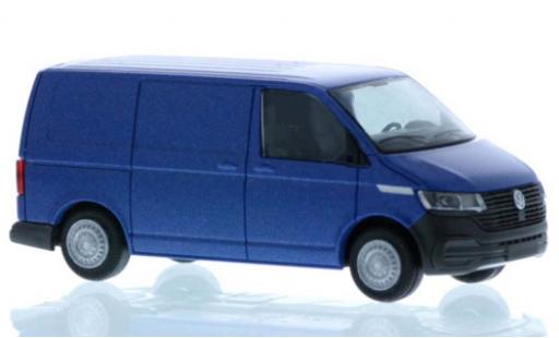 Diecast model cars Volkswagen T6 1/87 Rietze .1 Kasten metallic blue court- empattement Volkswagen T6 1/87 Rietze .1 Kasten metallic blue court- empattement diecast model cars