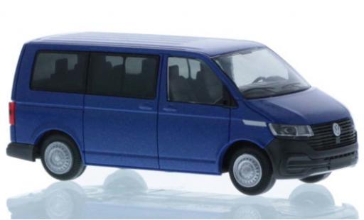 Diecast model cars Volkswagen T6 1/87 Rietze .1 metallic blue court- empattement Volkswagen T6 1/87 Rietze .1 metallic blue court- empattement diecast model cars
