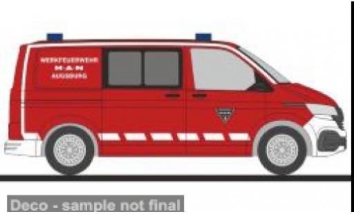 Volkswagen T6 1/87 Rietze .1 Werkfeuerwehr MAN Augsburg 1:87 diecast model cars