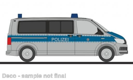 Diecast model cars Volkswagen T6 1/87 Rietze Bus Polizei Nordrhein-Westfalen 1:87 Volkswagen T6 1/87 Rietze Bus Polizei Nordrhein-Westfalen 1:87 diecast model cars