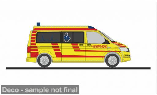 Diecast model cars Volkswagen T6 1/87 Rietze Luxambulance (L) 1:87 Volkswagen T6 1/87 Rietze Luxambulance (L) 1:87 diecast model cars