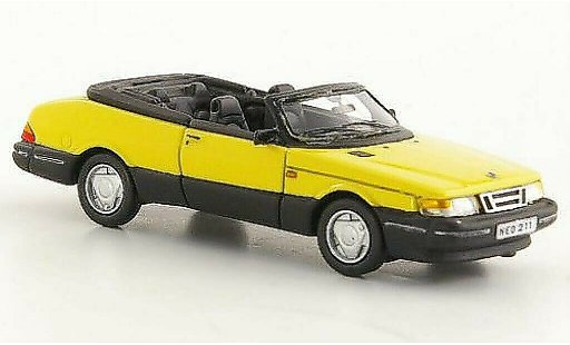 Saab 900 Cabriolet 1/87 Neo Convertible yellow 1987 diecast model cars