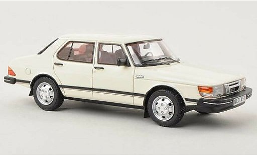 Saab 900 GLi 1/43 Neo white 4-Turer 1981 diecast model cars