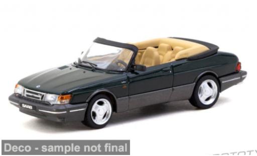 Saab 900 1/64 Tarmac Works Turbo Cabriolet gr&uuml;n 1997 1:64 diecast model cars