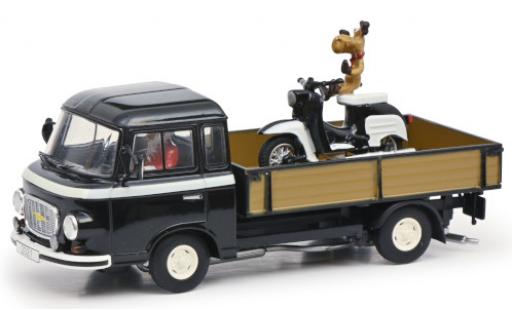 Diecast model cars Barkas B 1000 1/43 Schuco Pritsche Christmas Edition 2021 mit Ladegut und Fahrerfigur Barkas B 1000 1/43 Schuco Pritsche Christmas Edition 2021 mit Ladegut und Fahrerfigur diecast model cars