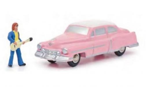 Cadillac Eldorado 1/90 Schuco pink/white The King avec figurine diecast model cars