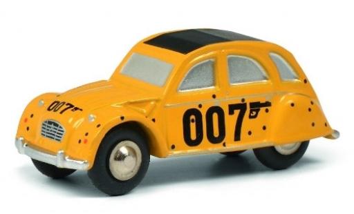 Diecast model cars Citroen 2CV 1/64 Schuco yellow James Bond 007 Citroen 2CV 1/64 Schuco yellow James Bond 007 diecast model cars