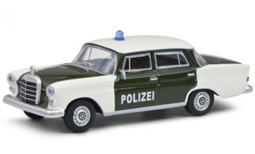 Diecast model cars Mercedes 200 1/64 Schuco (W110) green/white Polizei 1961 Mercedes 200 1/64 Schuco (W110) green/white Polizei 1961 diecast model cars