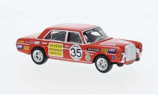 Mercedes 300 1/87 Schuco SEL 6.8 No.35 AMG Briefmarken Sieger 24h Spa 1971 1:87 diecast model cars