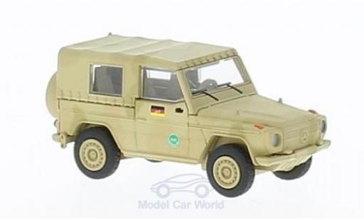 Diecast model cars Mercedes Classe G 1/87 Schuco G matt-beige ISAF Mercedes Classe G 1/87 Schuco G matt-beige ISAF diecast model cars