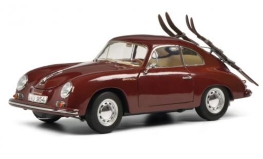 Porsche 356 1/18 Schuco A red Skiurlaub diecast model cars