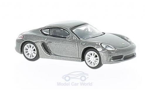 Diecast model cars Porsche Cayman 1/87 Schuco 718 S metallic grey Porsche Cayman 1/87 Schuco 718 S metallic grey diecast model cars