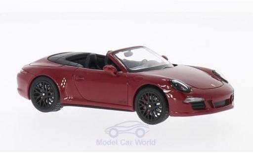 Porsche 991 GTS 1/43 Schuco 911 () Carrera GTS Cabriolet red 2014 diecast model cars