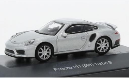 Porsche 991 Turbo S 1/87 Schuco 911 () Turbo S grey diecast model cars