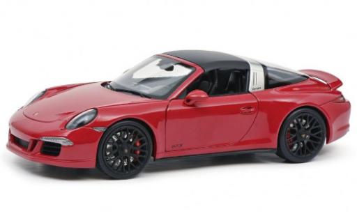 Porsche 991 Targa 1/18 Schuco 911 Carrera 4 GTS Targa (.1) red 2014 toit détachable diecast model cars