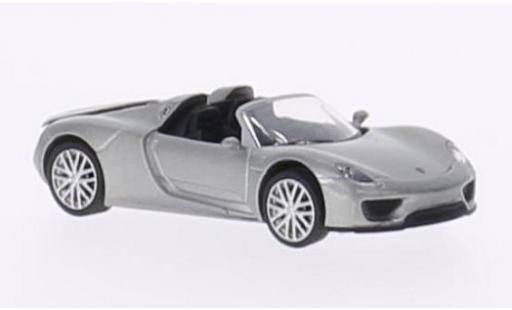 Diecast model cars Porsche 918 1/87 Schuco Spyder metallic grey Porsche 918 1/87 Schuco Spyder metallic grey diecast model cars