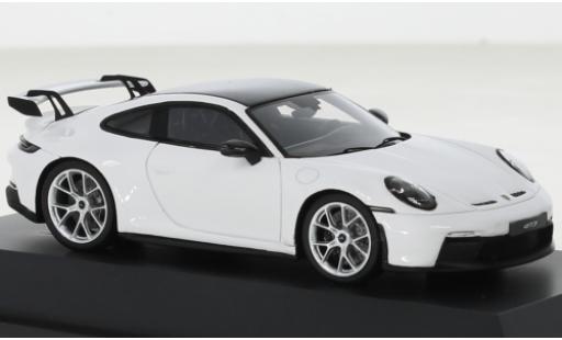 Porsche 992 GT3 1/43 Schuco 911  white diecast model cars