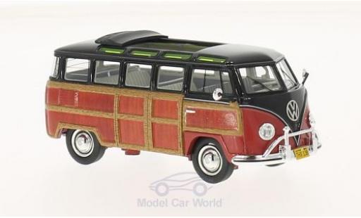 Diecast model cars Volkswagen T1 B 1/43 Schuco Samba black/Holzoptik Woody Volkswagen T1 B 1/43 Schuco Samba black/Holzoptik Woody diecast model cars