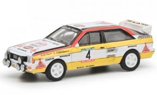 Diecast model cars Audi Quattro 1/87 Schuco No.4 HB Rallye WM Rally Portugal 1984 Audi Quattro 1/87 Schuco No.4 HB Rallye WM Rally Portugal 1984 diecast model cars