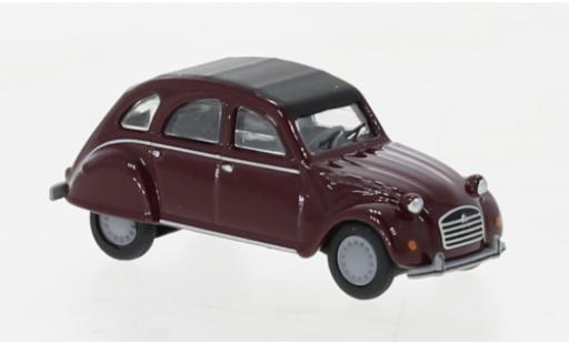 Citroen 2CV 1/87 Schuco red diecast model cars