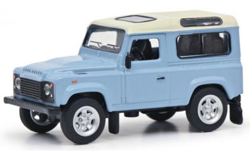 Diecast model cars Land Rover Defender 1/64 Schuco blue clair/white 1990 Land Rover Defender 1/64 Schuco blue clair/white 1990 diecast model cars