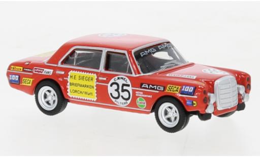 Mercedes 300 1/87 Schuco SEL 6.8 AMG No.35 Briefmarken Sieger 24h Spa 1971 diecast model cars