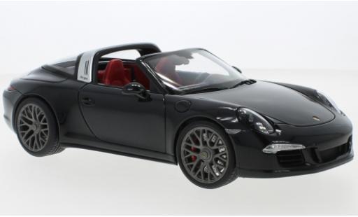 Porsche 991 Targa 1/18 Schuco 911 (.1) Carrera 4 GTS black diecast model cars