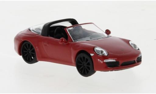 Porsche 991 Targa 1/87 Schuco 911  4S red diecast model cars