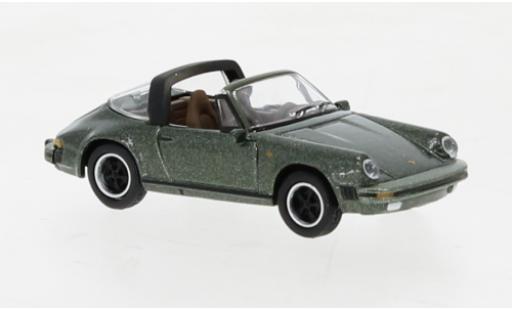 Diecast model cars Porsche 911 1/87 Schuco Carrera 3.2 Targa metallise green Porsche 911 1/87 Schuco Carrera 3.2 Targa metallise green diecast model cars
