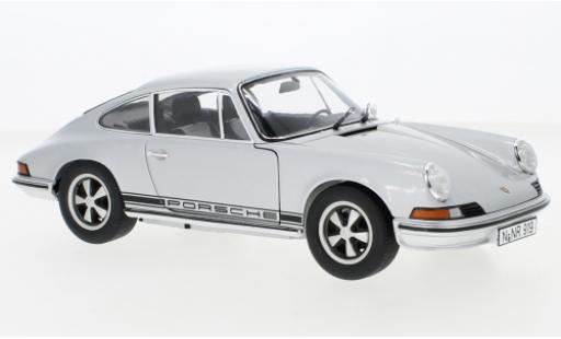 Porsche 911 1/18 Schuco S grey diecast model cars