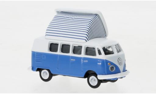 Volkswagen T1 1/87 Schuco c Camper blue/white diecast model cars