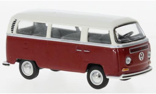 Diecast model cars Volkswagen T2 1/64 Schuco bus red foncé/white Volkswagen T2 1/64 Schuco bus red foncé/white diecast model cars