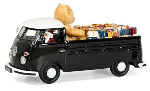 Diecast model cars Volkswagen T1 1/43 Schuco Pritsche black/white Christmas Edition 2020 avec charge et figurine de conducteur Volkswagen T1 1/43 Schuco Pritsche black/white Christmas Edition 2020 avec charge et figurine de conducteur diecast model cars