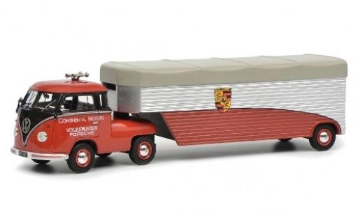 Diecast model cars Volkswagen T1 1/64 Schuco Renntransporter red/black Continental Motors Volkswagen T1 1/64 Schuco Renntransporter red/black Continental Motors diecast model cars